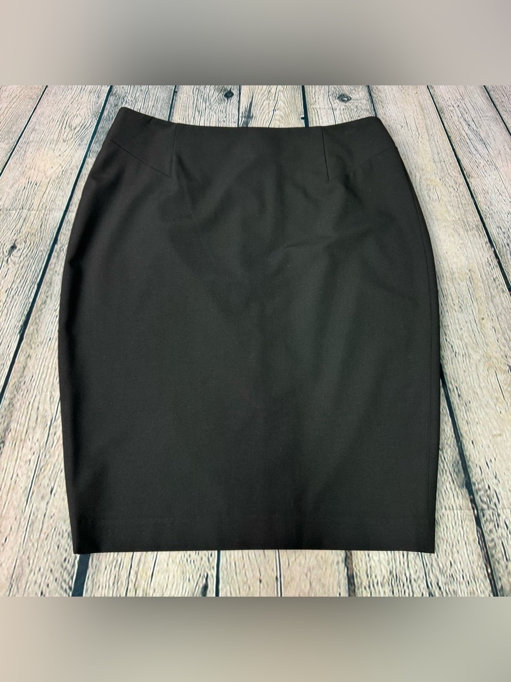 Victoria's Secret Black Pencil Skirt Knee Length 2010s Office Siren Size 10